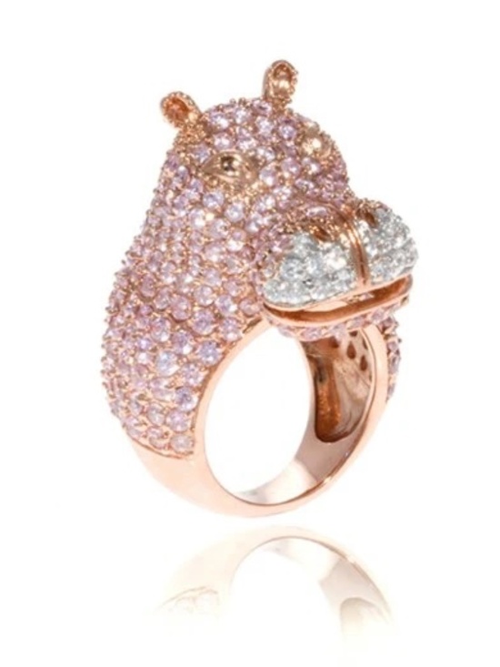nOir Jewelry Jewelry - NWT | nOir Jewelry | Holly the Hippopotamus Ring - Sold out online!